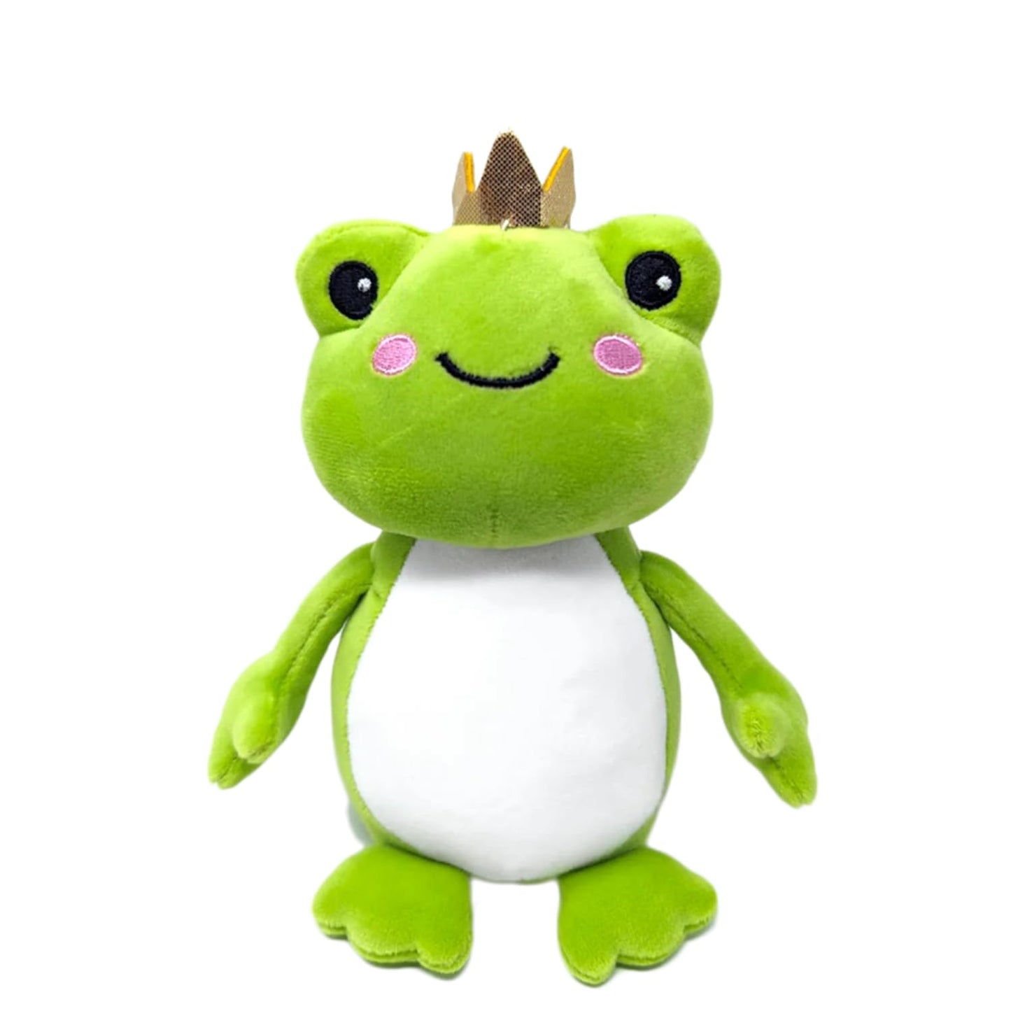 PLUSHOLOGY Squishy Frog Stuffed Animal; Ultra Soft and Cuddly Plush Toy for Kids 3 Years Old to mature-themeds; Child-Safe Embroidered Eyes adds a Unique Aesthetic; (6 Tall)