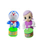 PRIMEFAIR Cute Drummer Toy with Drumming and Dancing Action for Kids Baby Rattle Toys Set Toddler Kids KeyOperated (DOREBABY0