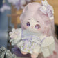 Niannyyhouse 20Cm Plush Doll Long Hair Girl Humanoid Stuffed Body No Attribute 8' Normal Body Wearable Clothing Dress Up Gifts (A-41-With Skeleton)