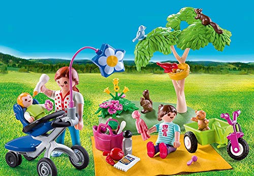Playmobil Family Picnic Carry Case - Multi Color, Plastic, 2.17"x7.6"x9.84", Model 9103
