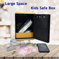 Toy Safe Box, Atm Piggy Bank, Money Coin Savings Bank, Great Gift For Children Kids (Golden/Black)