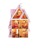 Nwfashion Children'S 17' 2 Floors With Furnitures Lights Diy Kits Assemble Miniature Wooden Dollhouse(Sunshine Alice)