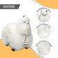 AlpacaNext Llama Stuffed Animal - 12 inch. Cute  Soft and Cuddly Alpaca Plush Toy Handcrafted on Real Alpaka Natural Fur  (12 inches  White)