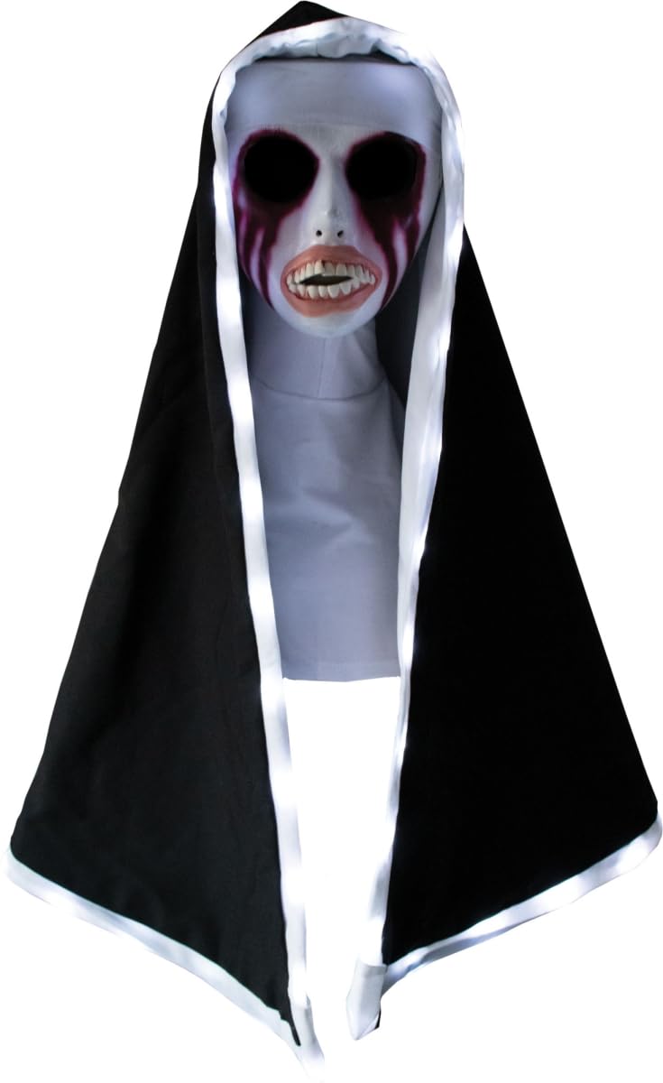 Purge Nun Mask With Lightup Hood