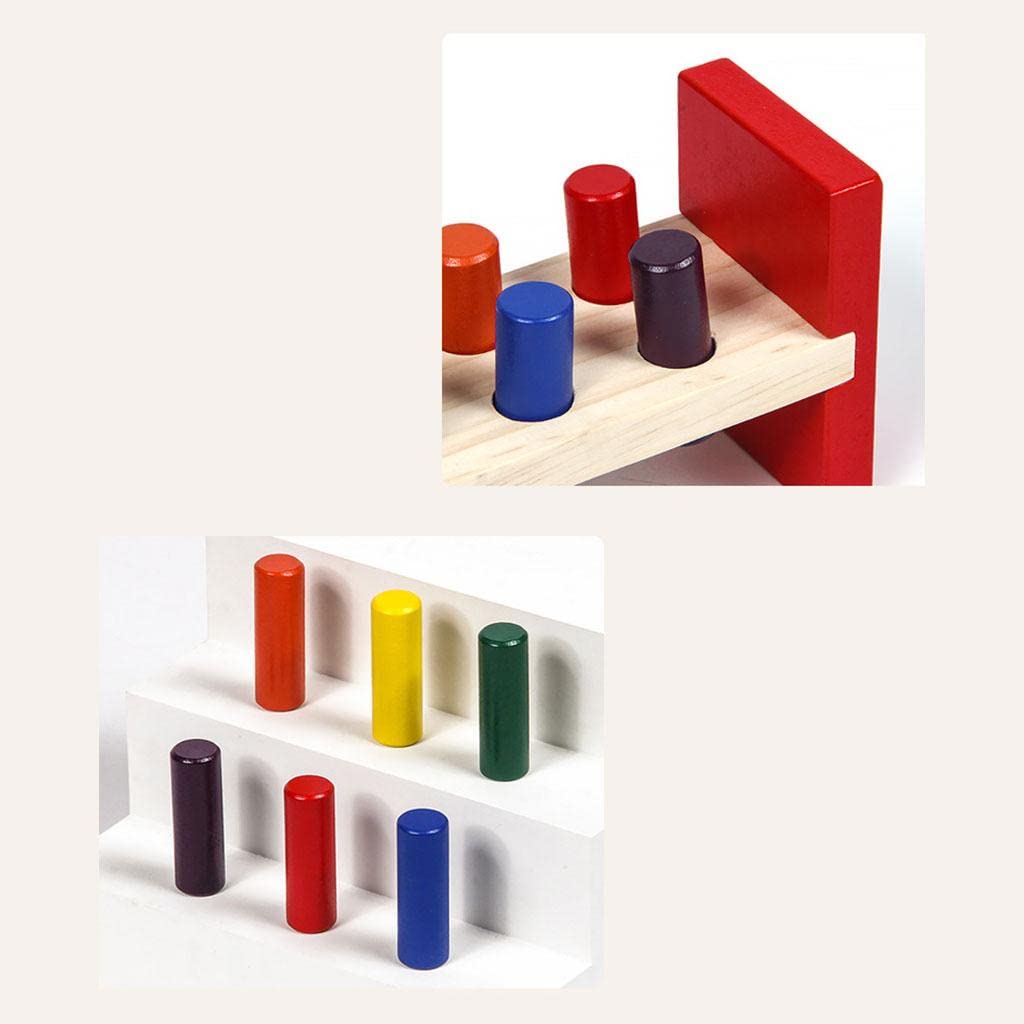 Fashion My Day Montessori Toys Wooden Knock Toys Pounding Bench Kids Pounding Toy