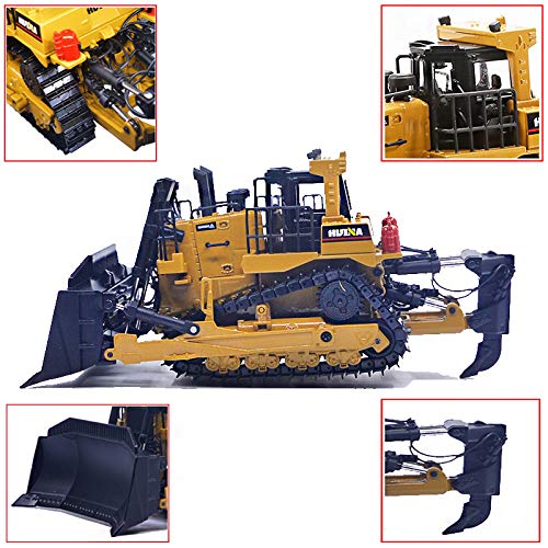 Ailejia 1/50 Scale Diecast Truck Alloy Models Bulldozer Vehicle Construction Vehicle Model Engineering Car Toy boy Gift (Bulldoz