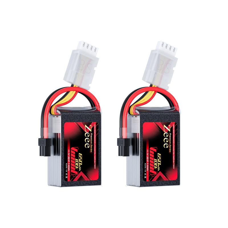 Zeee Premium Series 3S Lipo Battery 650Mah 11.1V 100C With Xt30 Plug For Fpv Racing Drone Quadcopter Helicopter Airplane Rc Boat