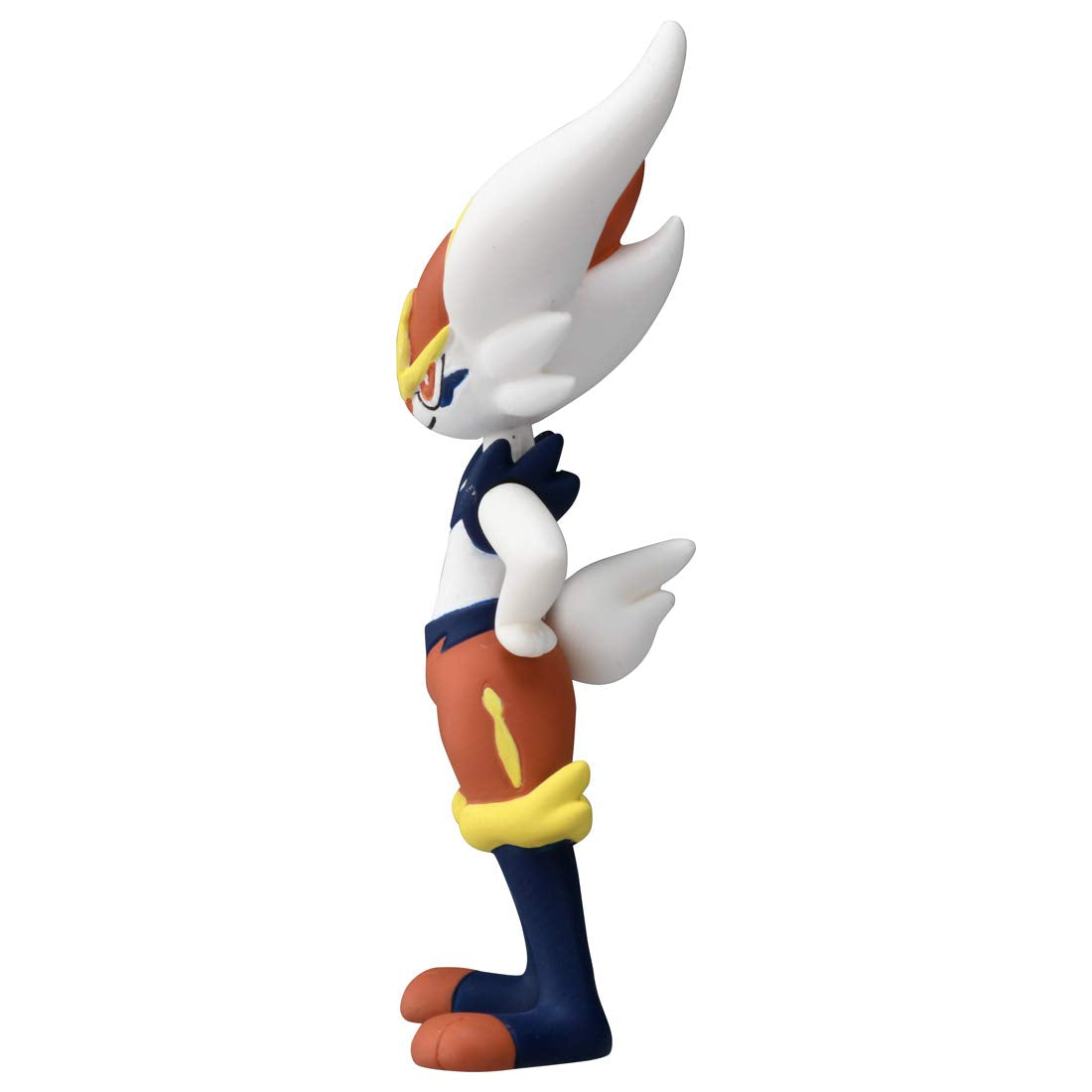Takaratomy Pokemon Moncolle MS-35 Cinderace Pyrobut Figure - White, Plastic, TKT16400