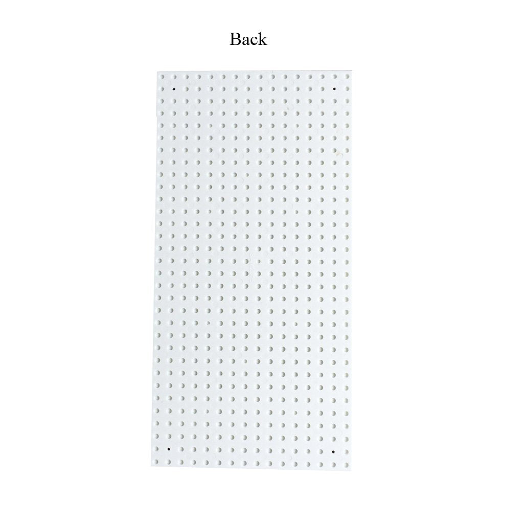 Building Bricks Block Base Plate - White 6 Pack Of 5”X10” Baseplates - Compatible Major Brands Building Block Toys