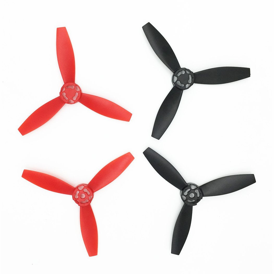 Anbee 4Pcs Plastic Propellers Props Rotor For Parrot Bebop 2 Drone Quadcopter, Black&Red