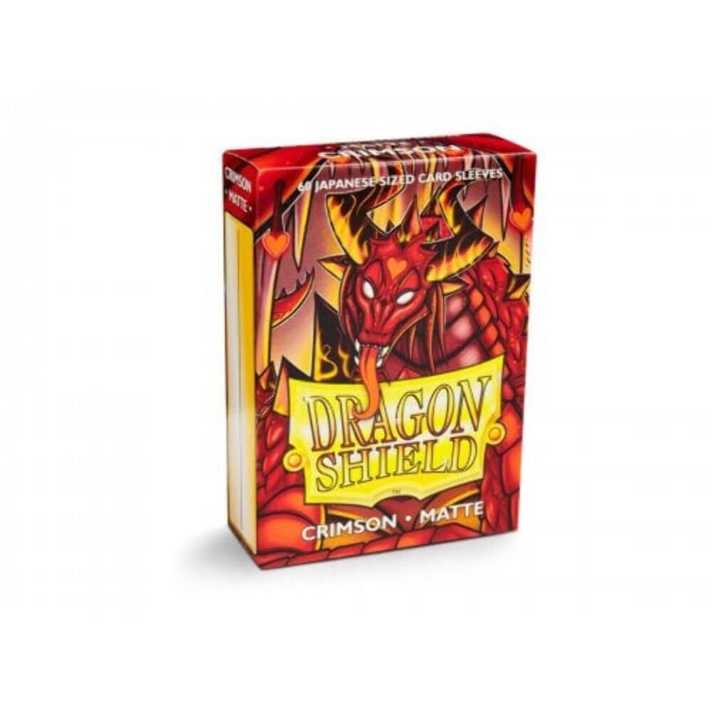 Dragon Shield At-11121 Japanese Size Matte Crimson (60 Sleeves)