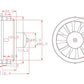 DD 90mm EDF 12 Blades Ducted Fan with 1450KV RC Brushless Motor Balance Tested for EDF 6S RC Jet Airplane