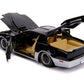 Jada Toys Hollywood Rides Knight Rider K.A.R.1982 Pontiac Firebird 1: 24 Diecast Vehicle With Light Up Feature, Glossy Black / S