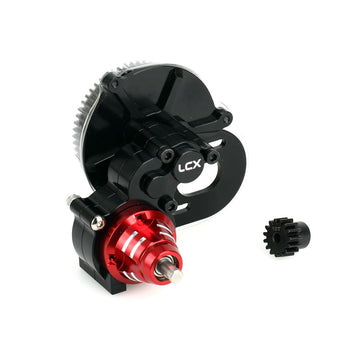 LCX Racing 1/10th RC Crawler Car CNC Machined Aluminum Transmission Complete Gearbox for Axial Wraith RR10 SMT10 AX10,Upgrades P