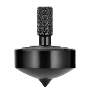 CHEETOP Stainless Steel Spinning Top  Precision Mini Desktop Gyroscope  Kill Time Reduce Stress ADHD Toys  Perfect Balance Gyro (Black Style 2)