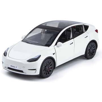 1/24 Model Y Toy Cars Alloy Diecast Model Car, Pull Back Model Y Model Car with Light, Big Model Y Diecast Car Model Toy Suitabl