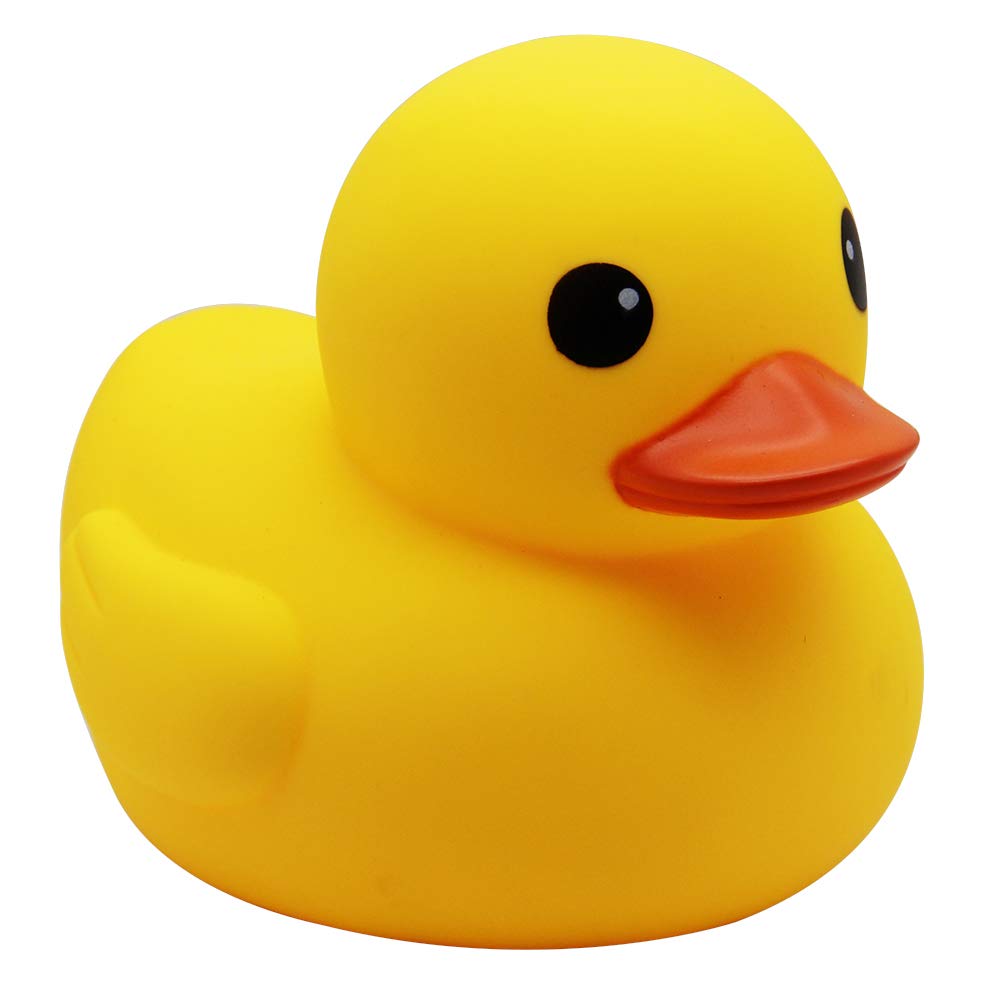 Happy Trees Duck Bath Toy Large Bath Duck Squeak Rubber Duck Baby Shower, 7 Inches