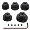 JIECHUN Metal Steel 48P Pinion Gear 24T 25T 26T 27T 28T 3.175mm Shaft Motor Gears Set with Hex Key for 1/10 RC Brushless Brush M