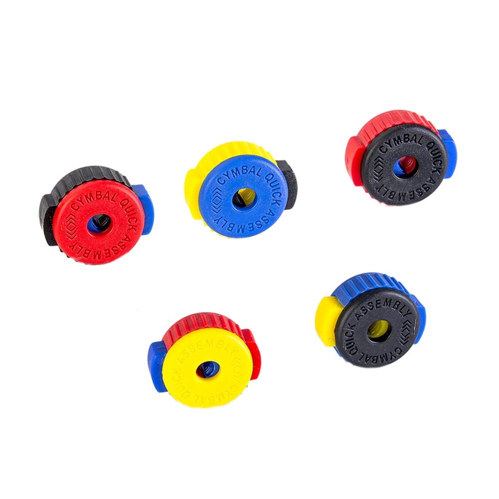 Excluzo 5 Pack QuickSet Cymbal Mate Quick Release Drum Accessories Kit Rondom ColorBuzhi