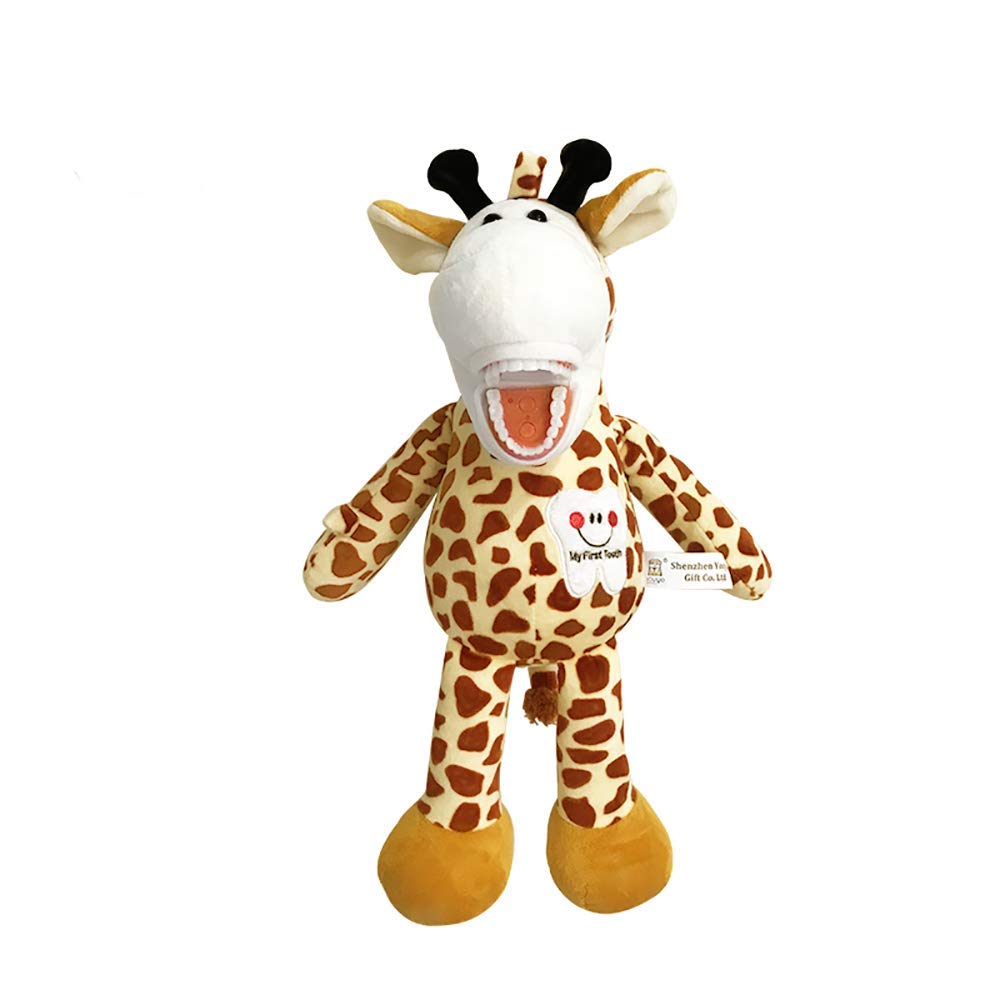 Tooth Fairy Plush  YOUYA Dental Puppet Oral Health Presentation Doll Giraffe Tooth Fairy Dental Educational Plush Small Size Doll with Teeth for Kids Chidren Boys Girls
