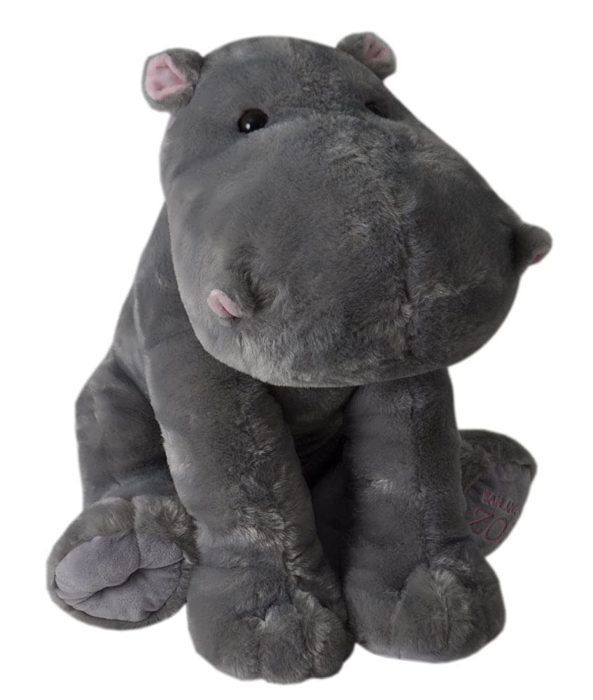 The Petting Zoo Hippo Plush Toy, 12 Inch Gray Stuffed Animal, Model 415444, Perfect Gift for Kids