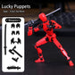 Feetcant Titan 13 Action Figure 2024 New Lucky Robot 13 Action Figures 3D Printed Action Figures for Boys Dummy Robot 13 Action Toy Movable Joints Action Figure (Red-1pc)