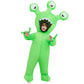 Comin Halloween Inflatable Alien Costume Kids Cosplay Costumes Funny Ride On Blow Up Costumes Alien Suit For Teens (48'')
