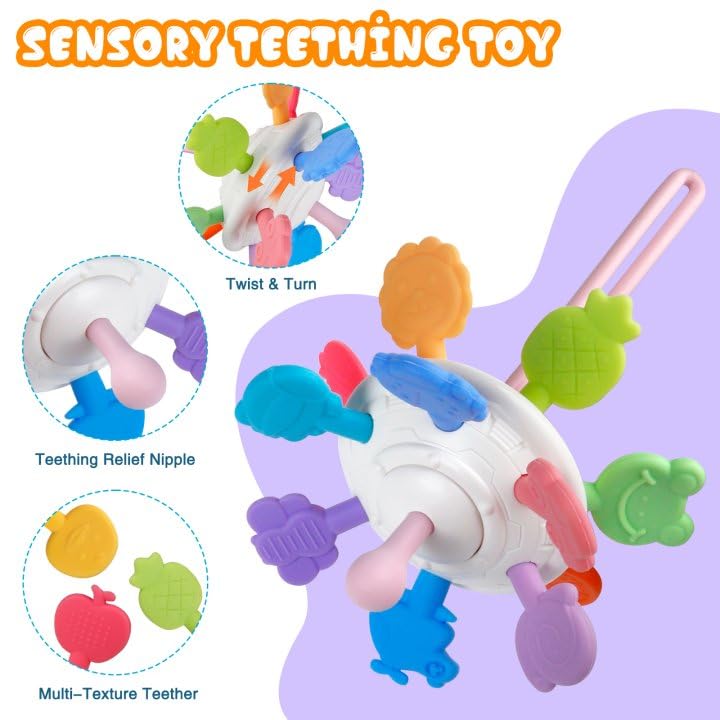 Plunack 4-In-1 Baby Toys For 6-12 Months, Montessori Soft Stacking Blocks For Babies, Infants Teething Toys, Sensory Balls And E