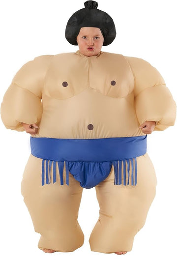 Morph Blue Sumo Wrestler Inflatable Costume For Kids Inflatable Costume Sumo Wrestling Suit For Kids Halloween Costume Kids