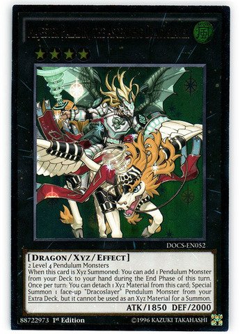 Yu-Gi-Oh! - Majester Paladin, The Ascending Dracoslayer (Docs-En052) - Dimension Of Chaos - 1St Edition - Ultimate Rare