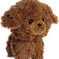 Aurora® Poodle Stuffed Animal - Brown, 6.5 Inches, Polyester - Playful Teddy Pets™ Model 02553