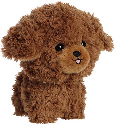 Aurora® Poodle Stuffed Animal - Brown, 6.5 Inches, Polyester - Playful Teddy Pets™ Model 02553