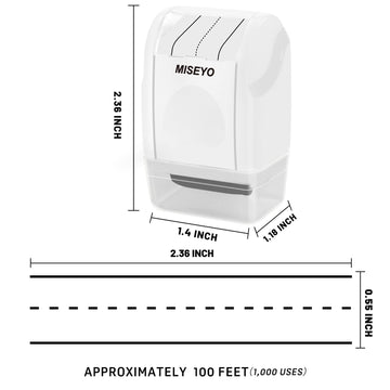 Miseyo Dashed Handwriting Lines Practice Roller Stamp (White)