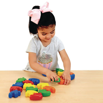 Excellerations Soft Puzzle Pieces - 62 Pieces (Item # Puzzpcs)
