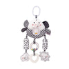D-Kingchy Baby Toys Car Seat Stroller Plush Hanging Rattle Animal Stuffed Hanging Toy With Teether Rattle Sound For 0-3 Years Ol