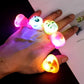Sofliy 45 Pcs Led Light Up Ring - Colorful Flashing Bumpy Rings Finger Toys Novelty Glow In The Dark Soft Jelly Blinking Rings P