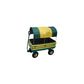 Millside Industries Trekker Wagon With Yellow Poly Rack Set , Green