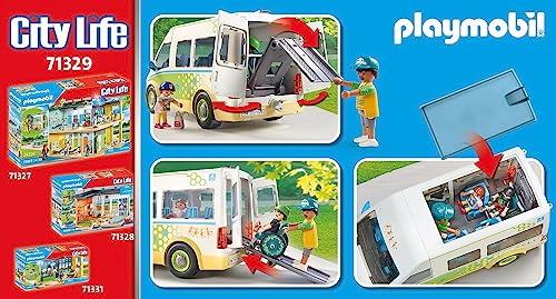 Playmobil City School Bus with Wheelchair Accessible Ramp