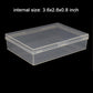 Cwdew Clear Plastic Playing Card Deck Cases - 6pcs Organizer, Snap Closed, Fits 3.5x2.5 inch Cards, Model SD-020