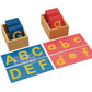 Elite Montessori Lower And Capital Case Sandpaper Letters With Boxes