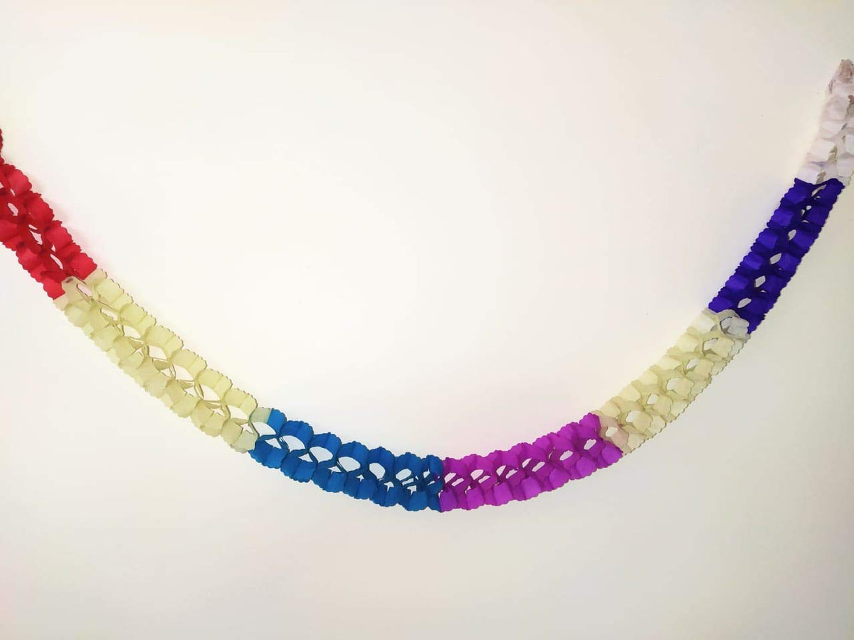 Biche Multicolour Swirls For Decorations/Birthday Parties (Set Of 5) 140Cm Length