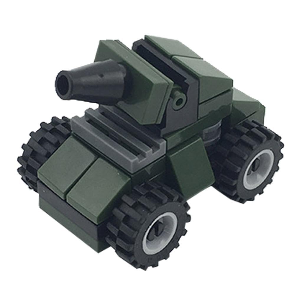 Merishopp Pp Mini Diy Building Blocks Cars Tank Plane Tractor Model Kids Toys K| Educational Toy For Kids | Fun & Learning Toy S