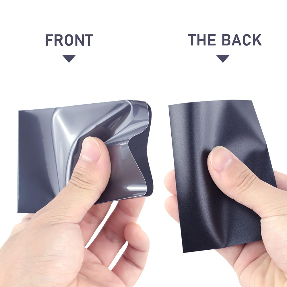 Kitoyz 500 Pcs Black Card Sleeves - Matte Polypropylene Toploaders for Trading Cards, Ideal for Baseball & Sports Cards