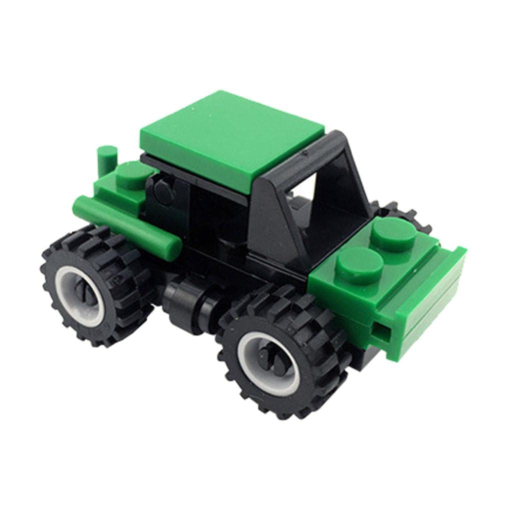 Jazzy Pearls Pvc Mini Diy Building Blocks Cars Tank Plane Tractor Model Kids Toys A Collectible Fighter Jet For Car/Truck Showca