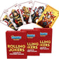 Nerkin Games Rolling Jokers 3-Deck Set - Stunning Cards Compatible with Jokers and Marbles Board Game, Ideal for Expanded Gamepl