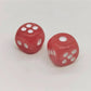 Natural Hand Carved Gemstone Dices, 15mm/0.59in, 6 Sided, Watermelon Quartz