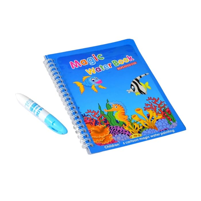 OTTODY Magic Water Quick Dry Book Water Coloring Book Doodle with Magic Pen Painting Board