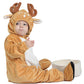 Hsctek Baby Deer Costume, Toddler Reindeer Costume For Baby Boys Girls, Baby Halloween Costume Fawn Onesie For Infant Newborn 18-24Months