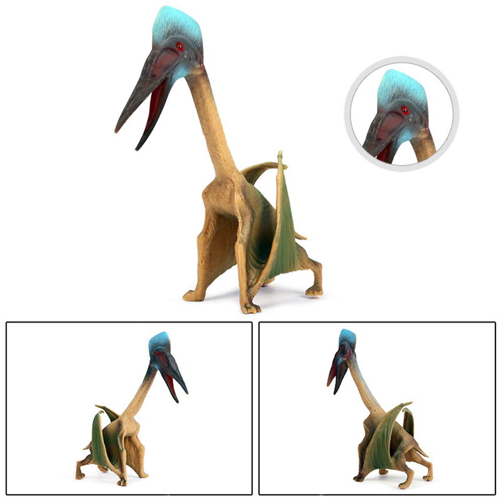 EOIVSH 3-Pack Realistic Flying Dinosaur Figures - Pterosaur, Educational Toy, Plastic, Great for Collection, Gifts & Party Favors
