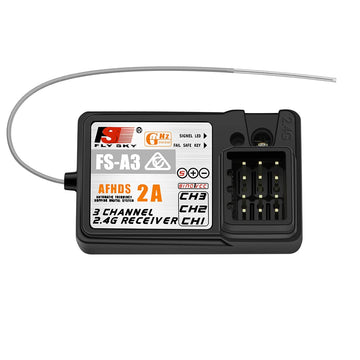 Flysky FS-A3 3CH Receiver 2.4G AFHDS 2A for Flysky FS-GT5 FS-GT2E FS-GT2F FS-GT2G FS-iT3B FS-iT3C Transmitter (1 PC)